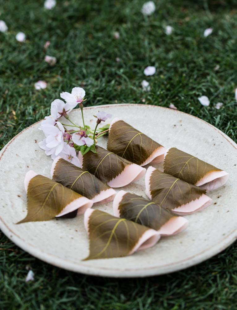 Japanese Cherry Blossom Pancakes sakura Mochi Appetizer