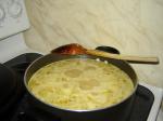 British Creamy Homemade Chicken Noodle Soup Dinner