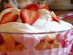 British Strawberries and Cream Trifle Dessert