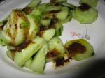 American English Cucumber Salad With Balsamic Vinaigrette Appetizer
