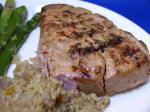 American Beks Grilled Tuna Steaks Glazed With Ginger Lime and Soy Oamc BBQ Grill