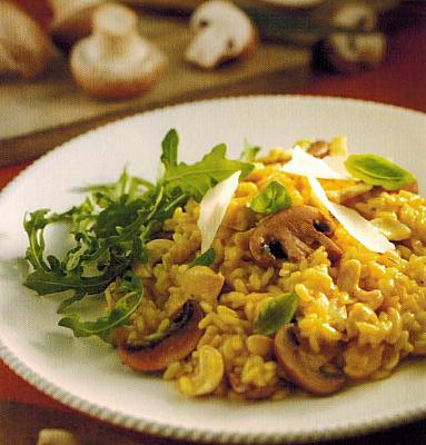 Italian Chicken Mushroom and Cashew Risotto Dinner