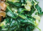 American Creamed Spinach with Leeks Appetizer