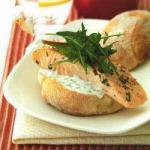 American Grilled Salmon with Ciabatta Appetizer