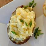 Baked Potatoes with Yellow Cheese recipe