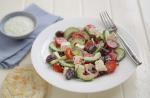 Greek Pitta Salad with Honey and Mint recipe