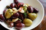 American Warm Mixed Chilli Olives And Almonds Recipe Appetizer