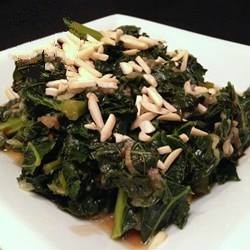 American Kale with Caramelized Onions Appetizer