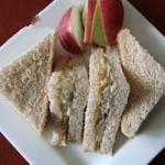 American Peanut Butter and Apple Sandwich Recipe Appetizer