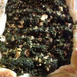 American Puff Pastry with Feta Cheese and Spinach Appetizer