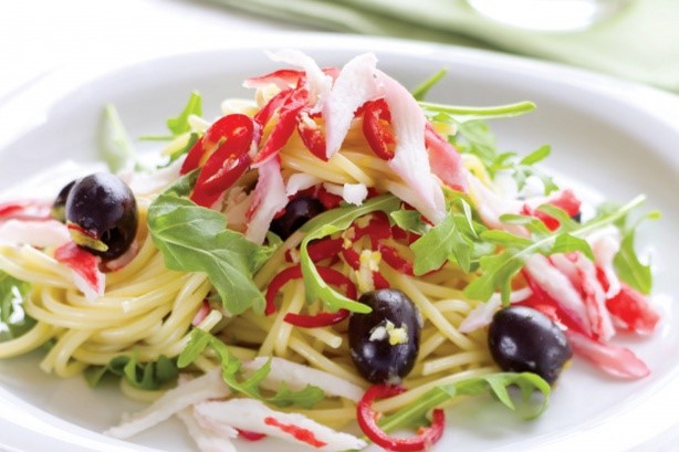 American Chilli Seafood Spaghettini Recipe Appetizer