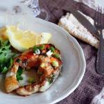 British Grilled Salmon with Butter and Lemon Appetizer