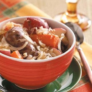 American Sausage Sauerkraut Supper Appetizer