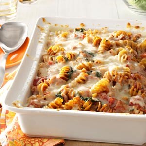 American Sausage Spinach Pasta Bake Appetizer