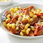 American Sausage Skillet with Pasta and Herbs Dinner