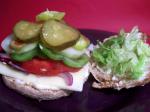 American Veggie Delightful Sandwich a La Subway Appetizer