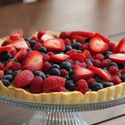 American Lemon Tart with Red Fruit Dessert