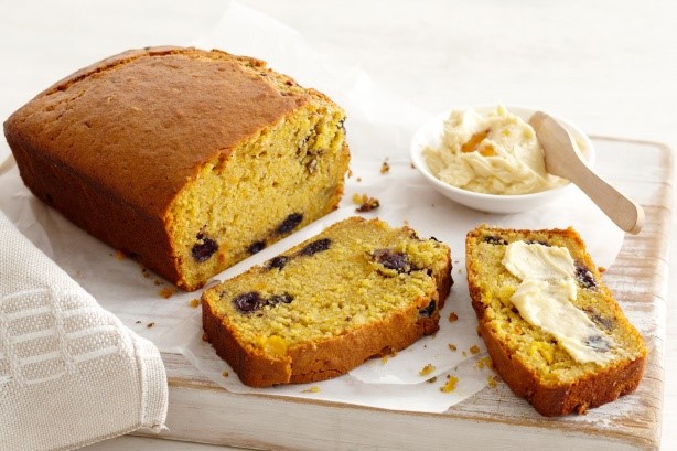 American Pumpkin And Blueberry Bread With Maple Syrup Butter Recipe Breakfast