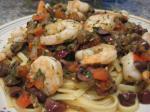 American Mediterranean Shrimp and Pasta Appetizer