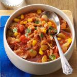 American Southwestern Chicken and Lima Bean Stew Appetizer