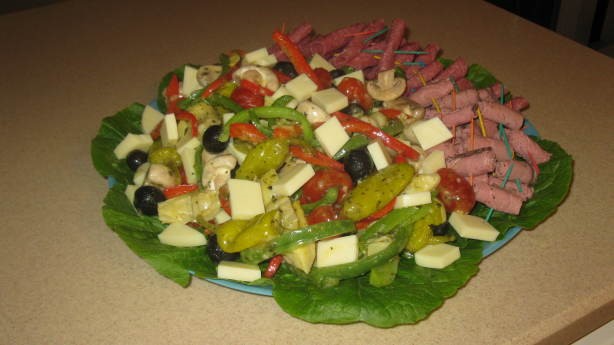 Italian Marinated Antipasto Platter Appetizer