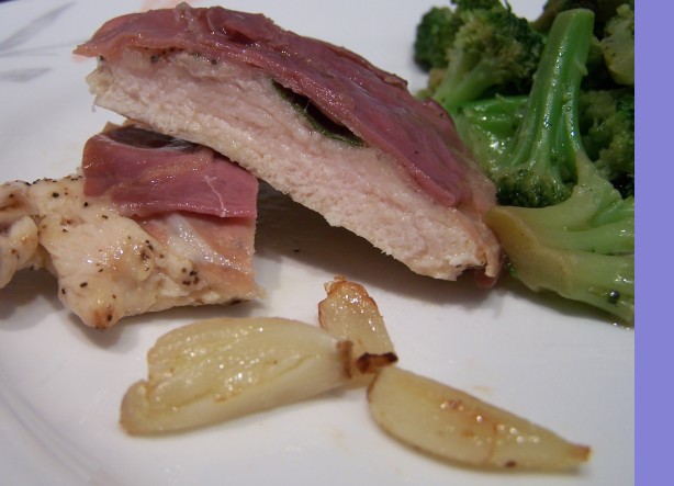 Italian Chicken Saltimbocca Alla Romana Appetizer