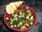 Refreshing Spinach  Chickpea Veggie Salad recipe