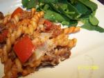 Italian Pasta With Ground Beef and Tomato Appetizer