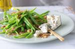 Italian Flat Beans With Blue Cheese And Walnut Crumbs Recipe recipe