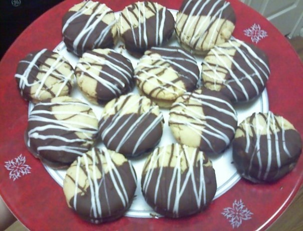 American Chocolate Dipped Peanut Butter Sandwich Cookies Dessert