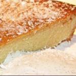 American Glutenfree Coconut Cake with Lemon and Honey Appetizer