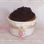 Coconut Cupcakes with Chocolate Glaze recipe