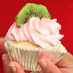 American Champagne Cupcakes With Kiwi Filling and Melonvodkainfused Frosting Dessert