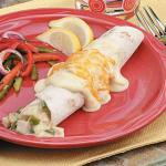Turkish Turkey Enchiladas with Creamy Sauce Appetizer