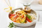 American Noodle Salad With Warm Satay Dressing Recipe Appetizer