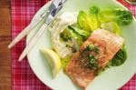 American Salmon With Fennel Skordalia Recipe Dessert