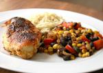 American Chicken With Balsamic Succotash Dinner