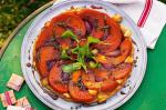 French Pumpkin and Red Onion Tarte Tatin Recipe Appetizer