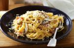 American Spaghetti Boscaiola Recipe Appetizer