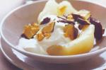 American Pears With Yoghurt And Honeycomb Recipe Dessert