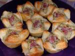 American Baked Brie Pastries With Artichoke and Prosciutto Appetizer