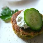 British Falafel of Sean with Sauce to Cucumber Appetizer
