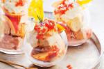 American Choc Almond And Nectarine Trifles Recipe Dessert