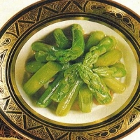 Japanese Asparagus with Mustard Flavored Dressing Appetizer