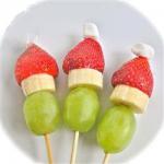 Canadian Grinch Fruit Skewers Dessert