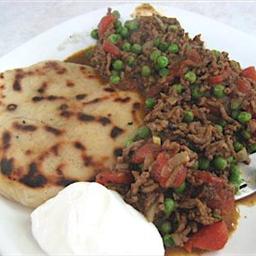 Indian Keema Mattar Pilau mince Meat and Peas with Rice Alcohol