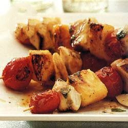 Arabic Chicken Skewers with Pineapple Breakfast