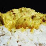 Thai Chicken Curry and Coconut Milk Dinner