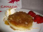 Canadian Pouding Chomeur With Maple Syrup Dessert