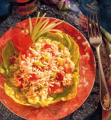 British Famous Crab Rice Salad Appetizer